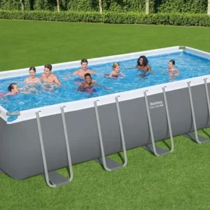 בריכה מלבנית אולטרה BESTWAY דגם 5612B במידה 640X274X132 + משאבת חול 1,600 גלון **דגם 2026**