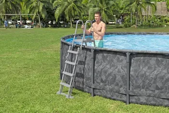 בריכת BESTWAY אולטרה עגולה דגם 561JZ במידה 671X132 מסדרת APX החדשה – תמונה 4